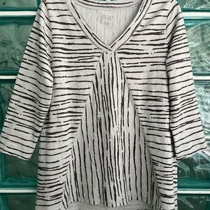 “Escape” 3/4 Sleeve Peruvian Cotton Top by Habitat Clothes